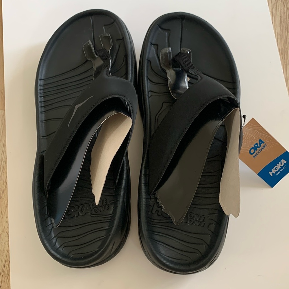 Hoka One One Black Sandals